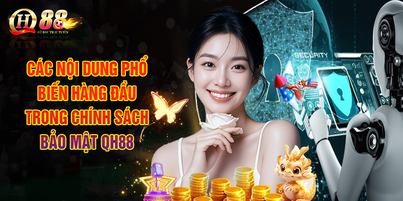 Các Nội Dung Phổ Biến Hàng Đầu Trong Chính Sách Bảo Mật Qh88